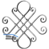 ARTEFERRO Zierelement, Profil 16 x 8 mm, 400 x 410 mm, Schmiedeeisen
