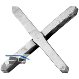 ARTEFERRO Zierkreuz, glatt, 100 x 100 mm, Schmiedeeisen