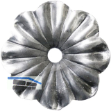 ARTEFERRO Rosette � 65 mm, mit Loch 8 mm, Schmiedeeisen