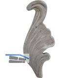 ARTEFERRO Blatt, rechts, 40 x 110 x 3 mm, Schmiedeeisen