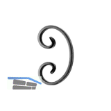 ARTEFERRO C Schnecke, 75 x 120 mm, Schmiedeeisen