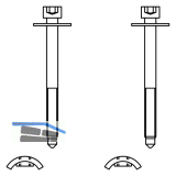 GU Eckverbinder-Befestigungsset oben