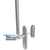 GU HS Drehgriffgarnitur BELCANTO 180� Griff innen o. PZ Muschel au�en Edelstahl