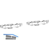 GU-934 HS Grundkarton Tandemlaufwagen 400 kg Stahl verzinkt silberf�rbig