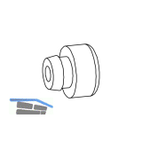 GU HS Gummipuffer Nr. 80, Gummi schwarz