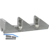 GU HS Riegelbock f�r Spaltl�ftung, ohne Holzschraube f�r Einbruchschutz, silber