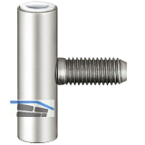 SIMONSWERK T�rband-Rahmenteil V 4700 WF, Band � 15 mm, M10x1, Stahl vernickelt