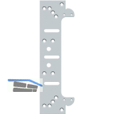 SIMONS Befestigungsplatte f�r Futterzarge zu TECTUS TE640 3D, Stahl verzinkt