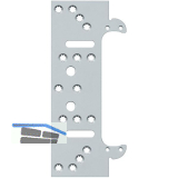 SIMONS Befestigungsplatte f�r Futterzarge zu TECTUS TE340 3D, Stahl verzinkt