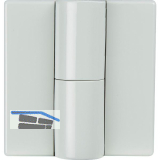 HEWI Aufschraubband B9505.50, links, Stahl/Kunststoff hellgrau