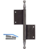 T�rnussband mit Zierkopf, rechts, 100 x 160 mm, Stahl blank