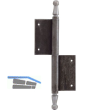 T�rnussband mit Zierkopf, rechts, 120 x 180 mm, Stahl blank