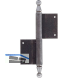 T�rnussband mit Zierkopf, links, 140 x 210 mm, Stahl blank