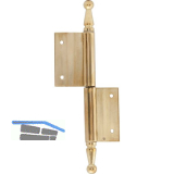 T�rnussband mit Zierkopf, rechts, 90 x 140 mm, Messing poliert