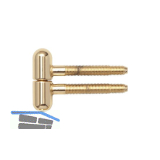 SFS Einbohrband, 16 mm, mit Rundkopf, Stahl glanzvermessingt