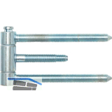 Steckband 3-teilig 18 mm, brandschutztauglich, Stahl verzinkt