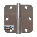 Aufschraubband B 1834 rechts, 80,3 x 82 x 2,5 mm, Edelstahl