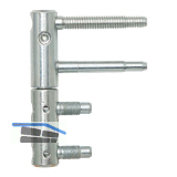 Stahlzargenband 3-DIM 2-tlg. o. Aush�ngesicherung, � 20mm,verzinkt silber