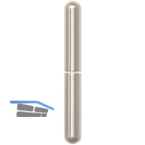 Aufsteckh�lsen 3- DIM, rund, Band � 15 mm, Aluminium vernickelt 112 mm