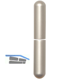 Aufsteckh�lsen 3- DIM, rund, Band � 20 mm, Aluminium vernickelt matt 112 mm