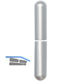 Aufsteckh�lsen 3- DIM, rund, Band � 20 mm, Aluminium verchromt matt 112 mm