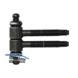 SFS Einbohrband mit Zierkopf, � 16 mm, Bandh�he 63 mm, Stahl schwarz antik