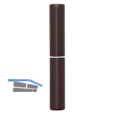 Aufsteckh�lsen 3- DIM, Band � 15 mm, Bandh�he 112 mm, Kunststoff braun