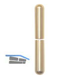 Aufsteckh�lsen 3- DIM, rund, Band � 15 mm, Aluminium vermessingt 92 mm