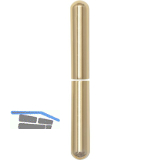 Aufsteckh�lsen 3- DIM, rund, Band � 15 mm, Aluminium vermessingt 112 mm