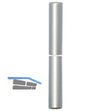 Aufsteckh�lsen 3- DIM, Band � 15 mm, Bandh�he 112 mm, Aluminium verchromt matt