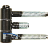 Stahlzargenband 3-teilig, Band 16x46,7mm,Stahl schwarz