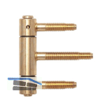 Herkula-Band 3-teilig, mit Aush�ngesicherung, � 20 mm, Stahl vermessingt