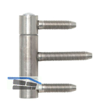 Einbohrband 3-tlg. BAKA C 1-20 WF mit Stiftsicherung, 20 mm, Stahl verzinkt