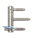 Einbohrband 3-tlg. BAKA C 1-20 WF Stiftsicherung, 20 mm, Edelstahl