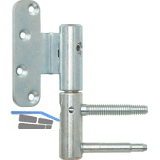 T�rband 3-DIM 2-tlg. � 20 mm links, Bandh�he 112 mm, silber