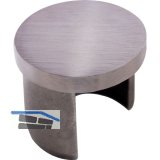 IAM DESIGN Endkappe f�r Nutrohr rund,flach,Rohr � 42,4,Edelstahl geschliffen V2A