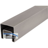 IAM DESIGN Nutrohr eckig, 40 x 40 x 1,5 mm, Edelstahl geschliffen V4A