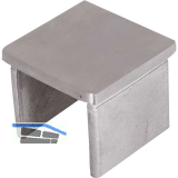 IAM DESIGN Endkappe f�r Nutrohr eckig, 40x40 mm, Edelstahl geschliffen V4A