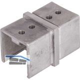 IAM DESIGN Verbinder f�r Nutrohr 40 x 40 x 1,5 mm, Edelstahl geschliffen V4A