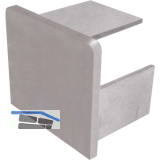 IAM DESIGN Endkappe f�r Kantenschutzprofil, 28x25x20mm,Zamak Edelstahl-Effekt