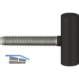 SIMONSWERK T�rband-Fl�gelteil Variant V 0020, Band � 15 mm, schwarz