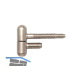 SFS Stahlzargenband 2-tlg. mit Rundkopf, � 16 mm, H�he 50,5 mm, vernickelt matt