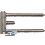 Stahlzargenband 3-tlg. brandschutztauglich, Stahl vernickelt