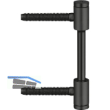 SIMONSWERK T�rband- Fl�gelteil Variant V 0026 WF, � 15 mm, Stahl schwarz matt