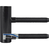 T�rband Rahmenteil V 4400 WF, Bandh�he 48,5 mm, Stahl schwarz matt