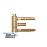 Stahlzargenband 3-teilig, Band 16 x 46,7 mm, vermessingt