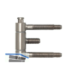 Stahlzargenband 3-teilig, Band 18 x 61 mm, Edelstahl