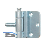 Stahlzargenband 3-teilig, Band 18 x 62 mm, Stahl verzinkt