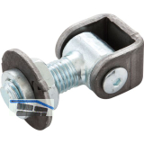 Anschwei�band verstellbar, Typ B, M20, Stahl blank/verzinkt