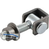 Anschwei�band verstellbar, Typ C, Stahl blank/verzinkt M 20